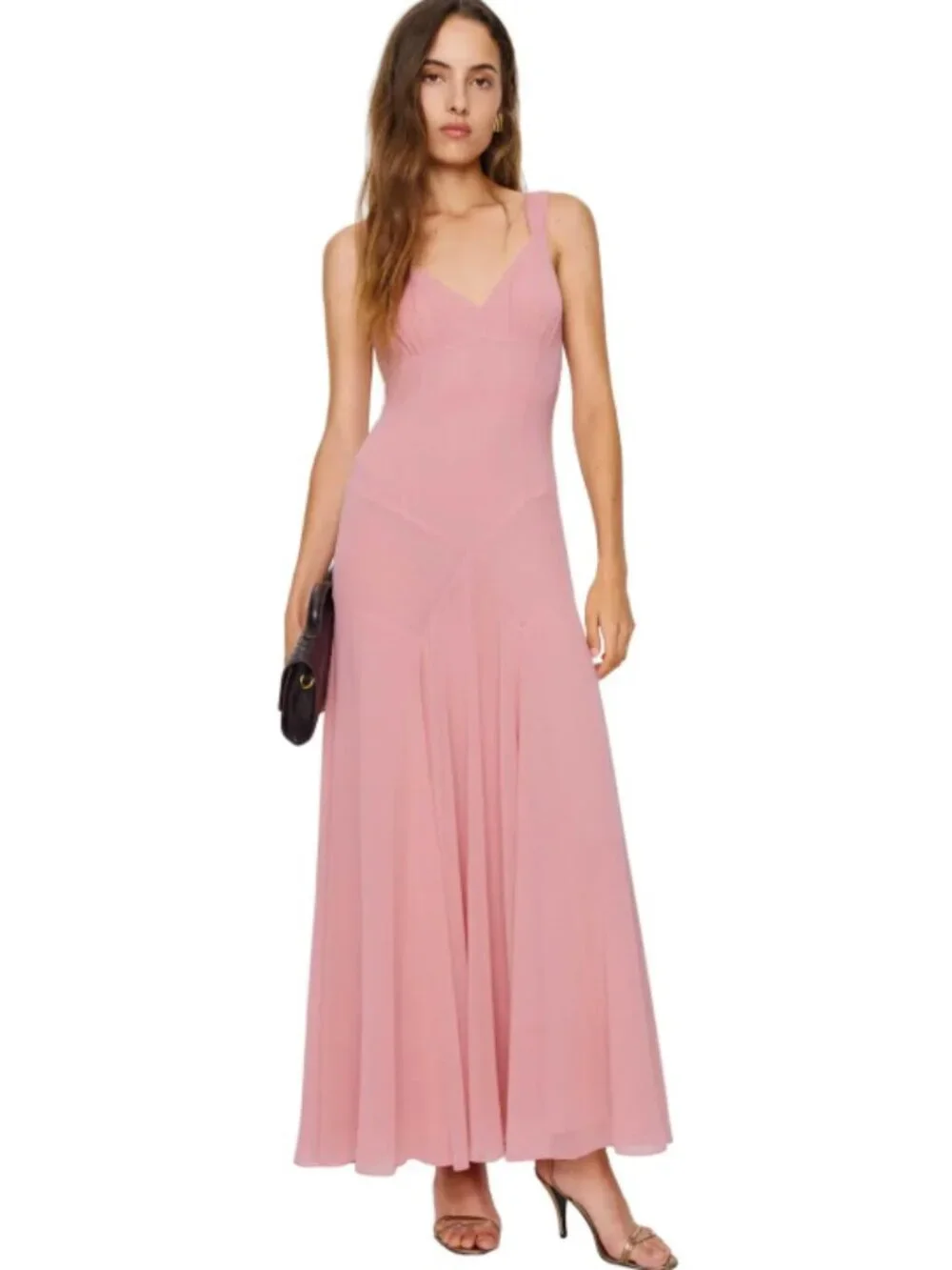 reformation maxi dresses Rent Pernille Navy Silk Dress Maxi dresses Glide through the party circuit in a delicious dress that skims your curves with glossy silk. Serena Knit Maxi Dress With